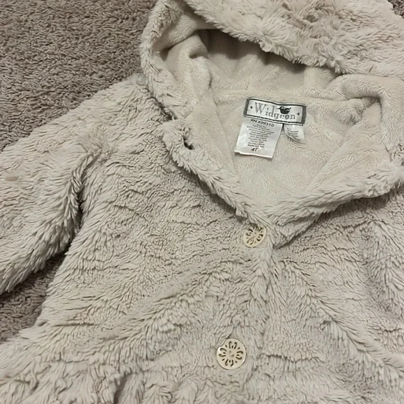 Little girls faux fur coat